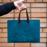 Бирюзовая винтажная кожаная сумка для ноутбука MacBook Air Pro 13 14 дюймов