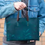 Бирюзовая (морская волна) винтажная кожаная сумка для ноутбука MacBook Air Pro 13 14 дюймов